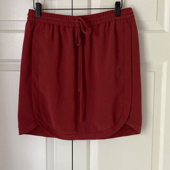 J.Crew Dresses & Skirts - J. Crew Drapey‎ Double-Twill Skirt 4 Copper Pull On Adjustable